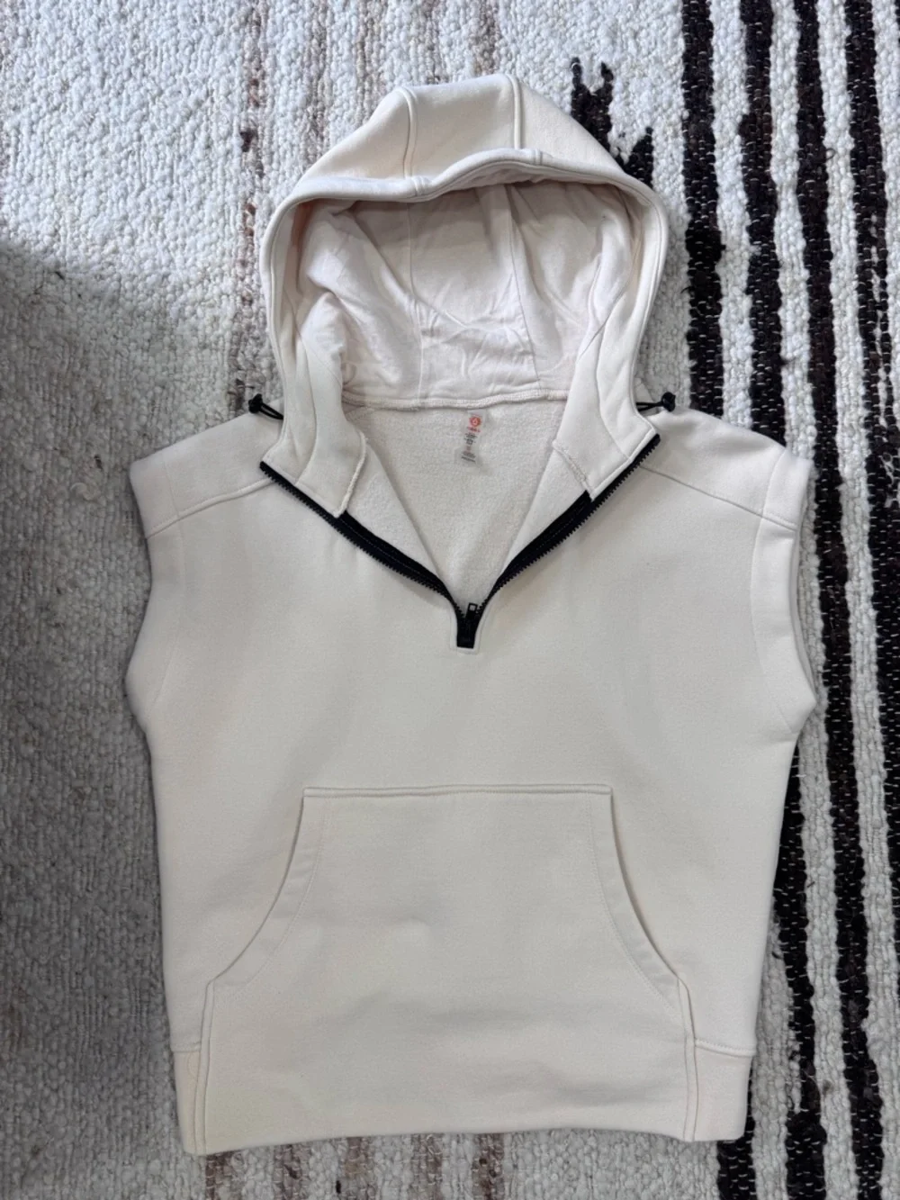 VICI Serena Half Zip Hooded Sweatshirt | Like New | Cozy Neutral Pullover - Picture 3 of 6